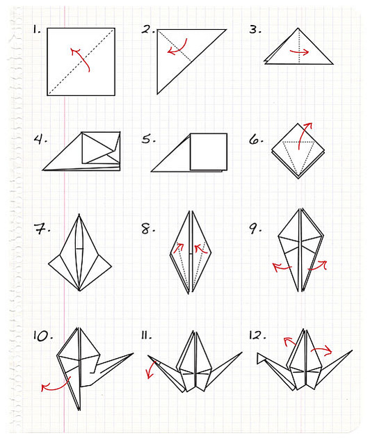 Origami ždral u enterijeru We love Design We love Design